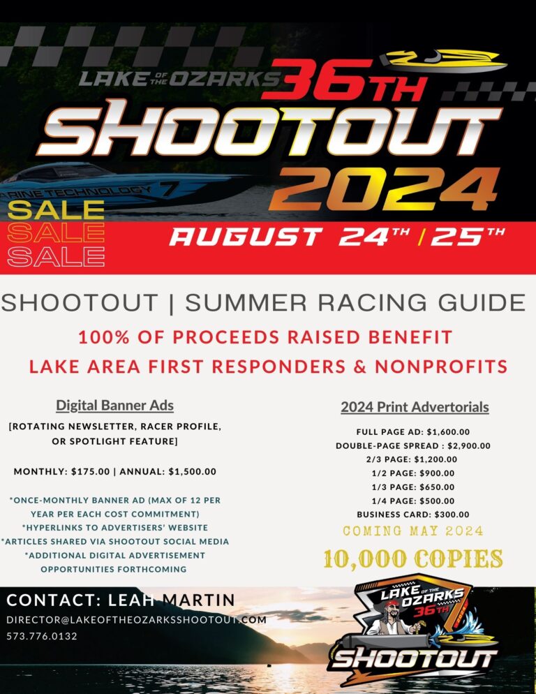 2024 Shootout Sponsors Lake of the Ozarks Shootout & Shootout Offshore