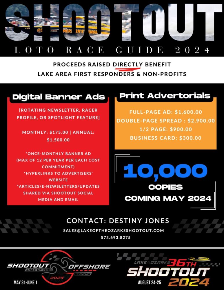 April Newsletter Makin’ Waves With the 2024 LOTO RACE GUIDE Lake of